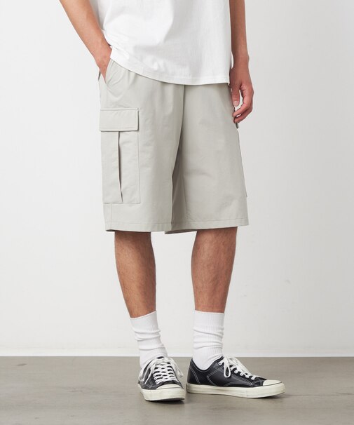 ポリエステルストレッチ カーゴショートパンツ