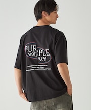 バックロゴ刺繍 半袖Tシャツ