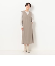 【セットアップ対応】2WAYストレッチフラノ ジャンパースカート