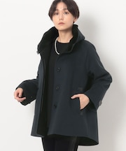 〔 TALLサイズ 〕 アンゴラウール Aラインショートコート