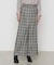 〔 TALLサイズ 〕 2WAYストレッチチェックフラノ デザインワイドパンツ<br>