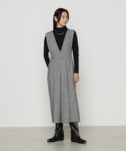 〔 TALLサイズ 〕 【2WAY】千鳥バランサー 2WAYサロペットパンツ