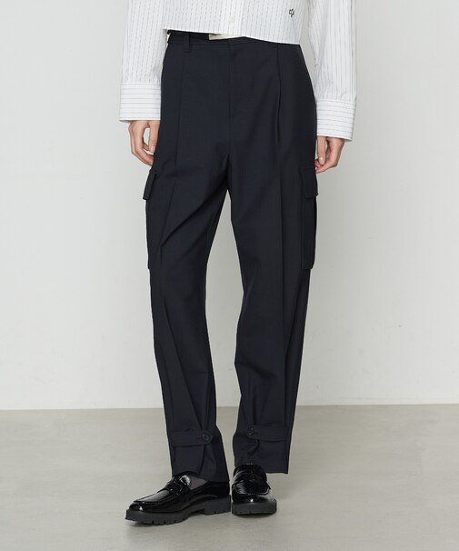 【セットアップ対応】T/W2WAYストレッチ ストレッチ カーゴパンツ