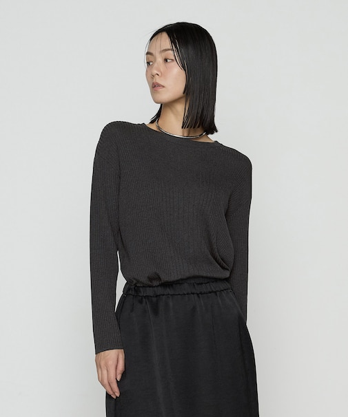 〔 TALLサイズ 〕 シルクコットン ベーシックニットプルオーバー