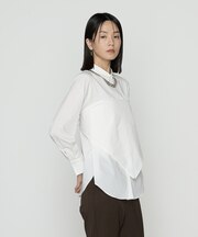 〔 TALLサイズ 〕 コットンナイロンシャンブレー カーチフ付きシャツ