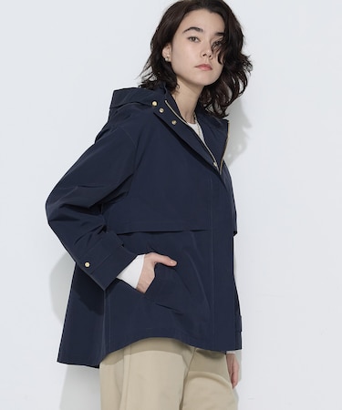 〔 TALLサイズ 〕 コットンナイロングログラン 撥水加工 アノラックブルゾン