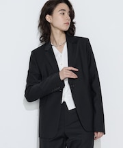【セットアップ対応】ストレッチトロ シングルジャケット