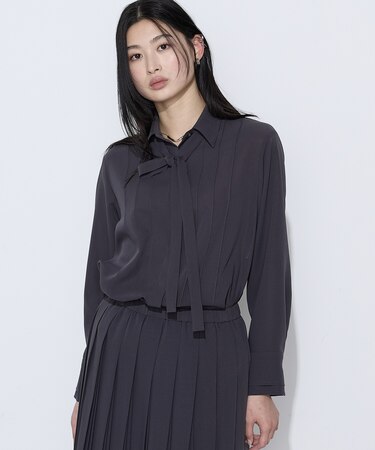 〔 TALLサイズ 〕 フィネスボイル シャツブラウス
