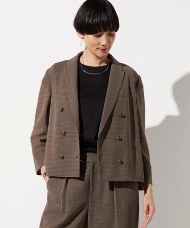 〔 TALLサイズ 〕 【セットアップ対応】シアーチェックジャケット
