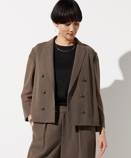 〔 TALLサイズ 〕 【セットアップ対応】シアーチェックジャケット