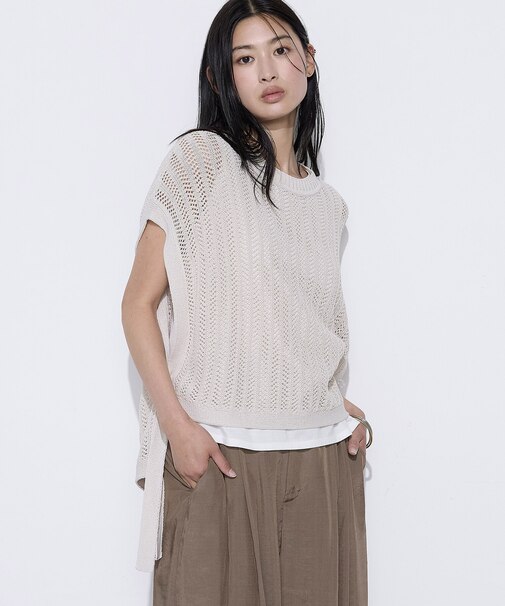 美濃和紙 ツインニットプルオーバー