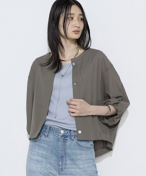 〔 TALLサイズ 〕 コットンカラミストレッチ ブルゾン