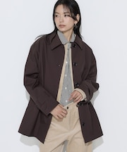 〔+サイズ〕3LAYERタフタステンカラー コート