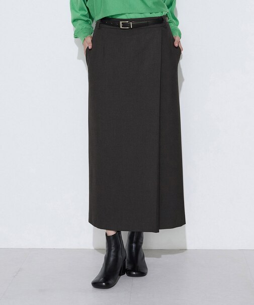 〔TALLサイズ〕【セットアップ対応】２WAYストレッチシリコラン スカート