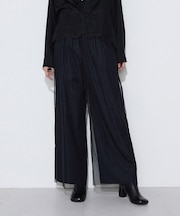 〔TALLサイズ〕2WAYチュール ストライプパンツ