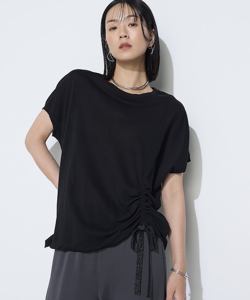 和紙ジャージー ドローイングTシャツ