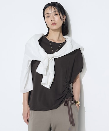 和紙ジャージー ドローイングTシャツ
