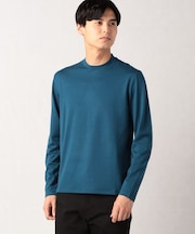 【吸水速乾】ジャケットネック 長袖Tシャツ