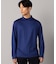 ウール天竺　モックネック長袖Tシャツ