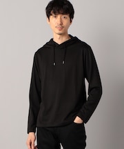 【吸水速乾】ウォッシャブルウールジャージー プルオーバーフーディー
