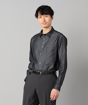 デニムライクコットンツイル レギュラーカラーシャツ