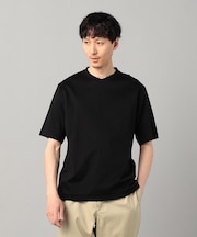 和歌山編み コットンスムースVネックTシャツ