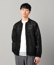 メッシュ編み ポロカーディガン