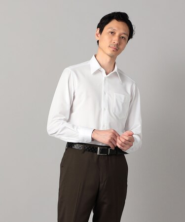 【吸水速乾】福井産 2WAYホワイトドビー シャツ