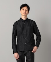 岡山産 反応染色コンパクトヤーン デニムシャツ