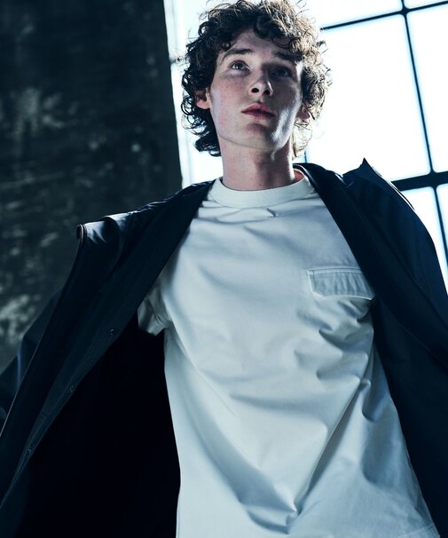 【吸水速乾・抗菌・防臭】【COMME CA MEN BLACK】ドライテック 長袖Tシャツ