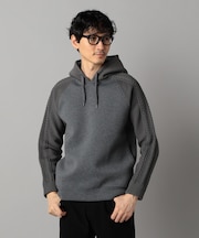ニットコンビ プルオーバーパーカ