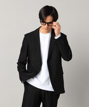 【接触冷感・セットアップ対応】4WAYストレッチデニムライクジャージー テーラードジャケット