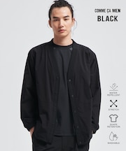 【撥水】【COMME CA MEN BLACK】〔TEXBRID〕Vネックカーディガン