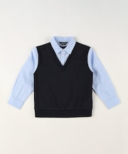 フェイクレイヤードシャツ(140-160cm)