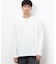 タテ畝ストレッチポンチ フェイクレイヤード クルーネックＴシャツ （長袖）
