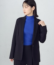 【セットアップ対応】メランジジャージ&ナイロンレーヨンポンチ テーラードジャケット