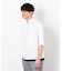 七分袖 フェイクレイヤード ハーフジップＴシャツ
