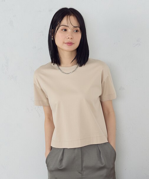 ボックスシルエット クロップド丈 Ｔシャツ