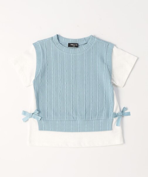 レイヤード半袖Tシャツ