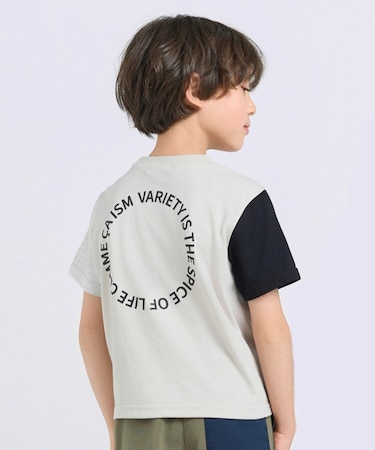 サークルプリント 半袖Tシャツ