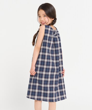 くしゅっとチェック 2wayワンピース