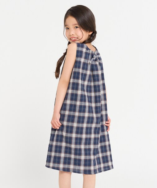 くしゅっとチェック 2wayワンピース
