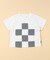 ギンガムチェック使い パッチワーク半袖Tシャツ(ベビーサイズ)