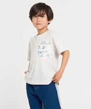 マリンアロハ柄ポケット 半袖Tシャツ