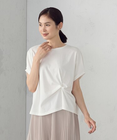 【接触冷感】ツイストタック Tシャツ
