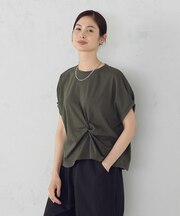 【接触冷感】ツイストタック Tシャツ