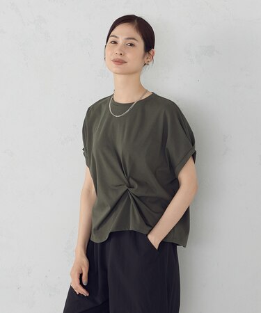 【接触冷感】ツイストタック Tシャツ