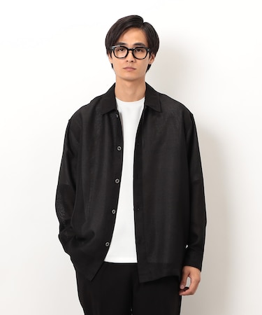 カラミメッシュ シャツブルゾン