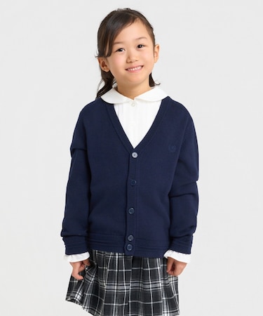 ベーシック ニット カーディガン (100-130cm)