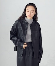合成皮革 シャツ / セットアップ対応